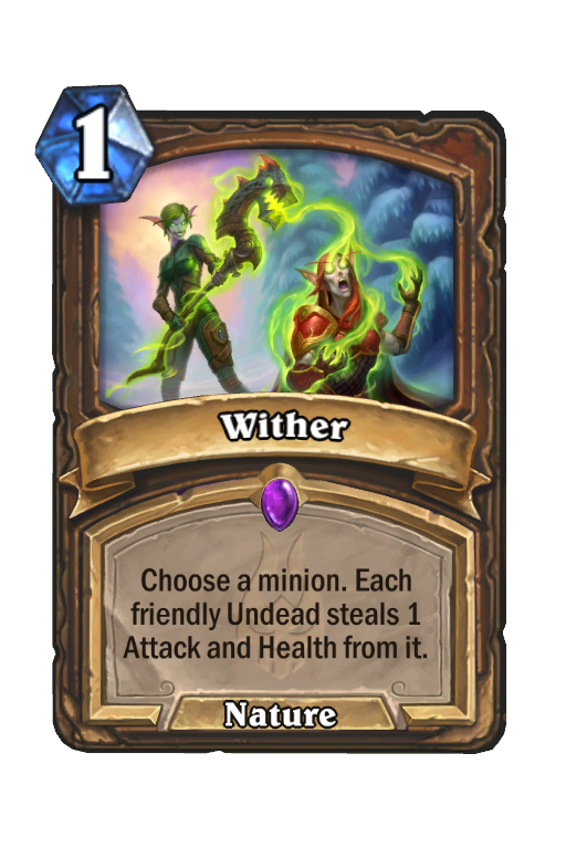 Wither Hearthstone kártya