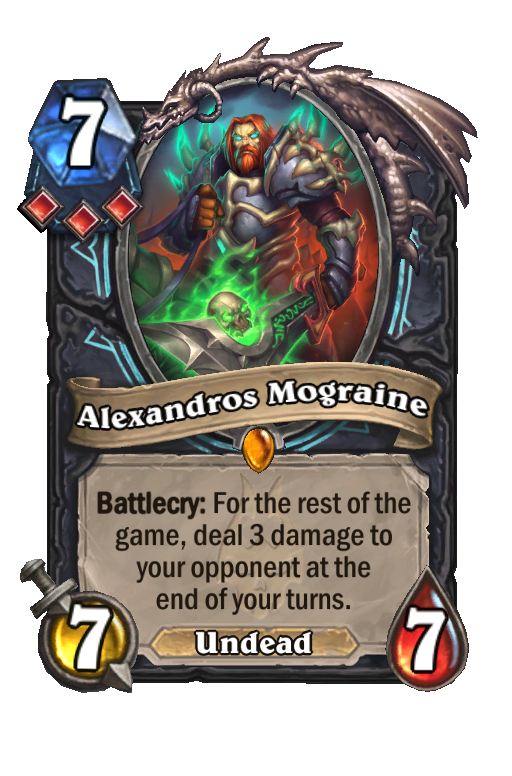 Alexandros Mograine Hearthstone kártya