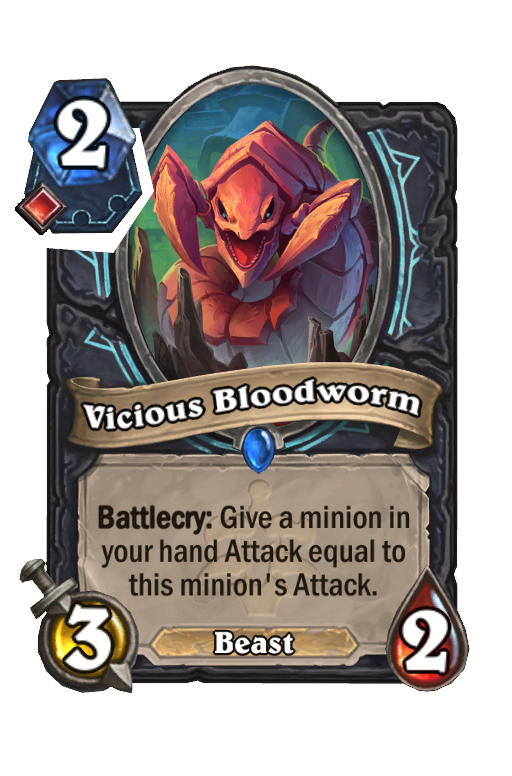 Vicious Bloodworm Hearthstone kártya