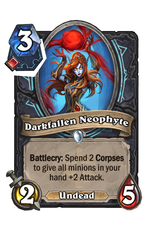 Darkfallen Neophyte Hearthstone kártya