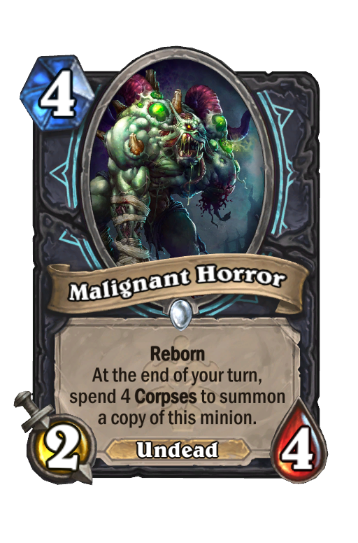 Malignant Horror Hearthstone kártya