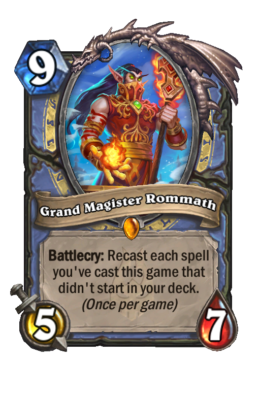 Grand Magister Rommath Hearthstone kártya