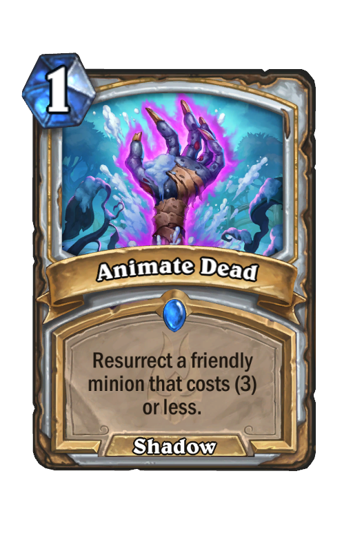 Animate Dead Hearthstone kártya