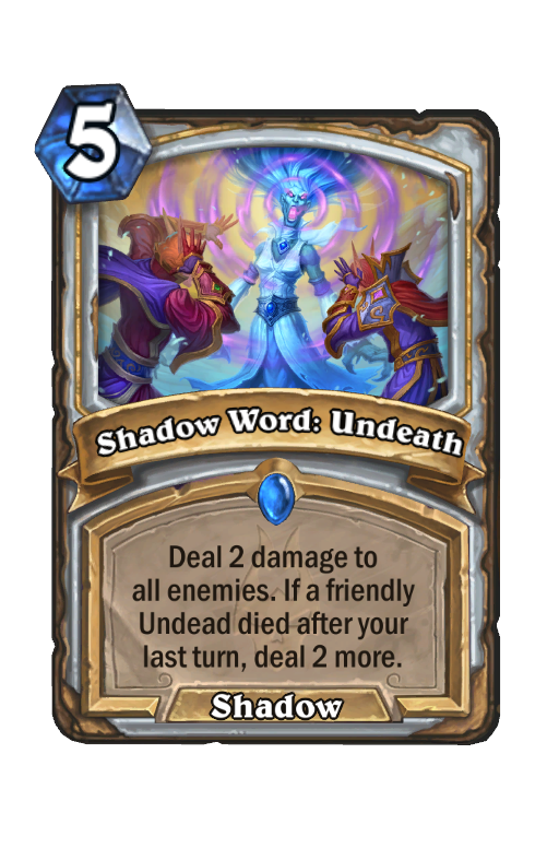 Shadow Word: Undeath Hearthstone kártya