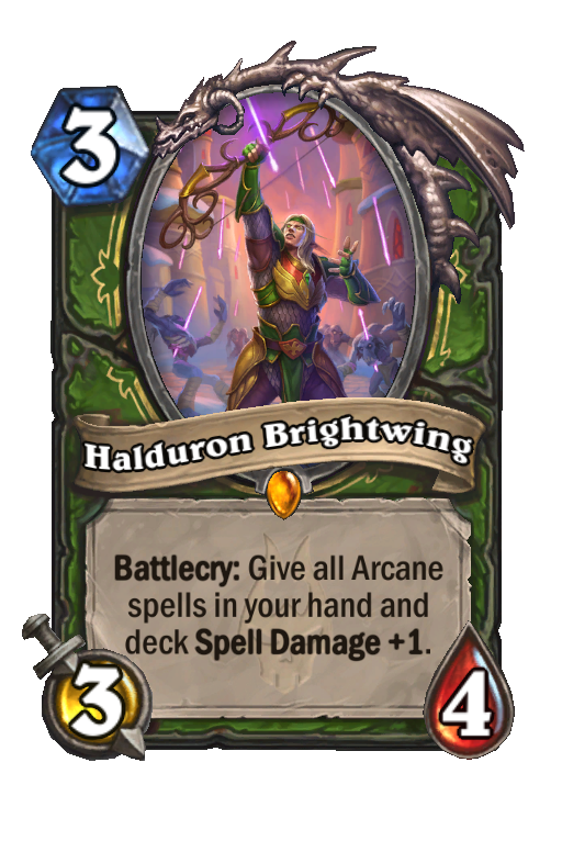 Halduron Brightwing Hearthstone kártya