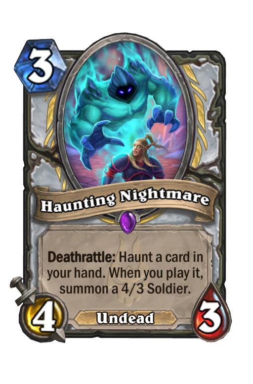 Haunting Nightmare Hearthstone kártya