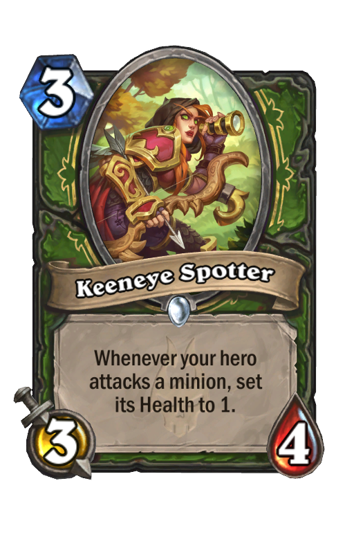 Keeneye Spotter Hearthstone kártya