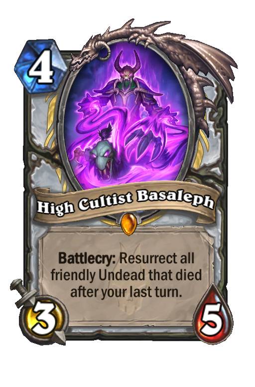 High Cultist Basaleph Hearthstone kártya