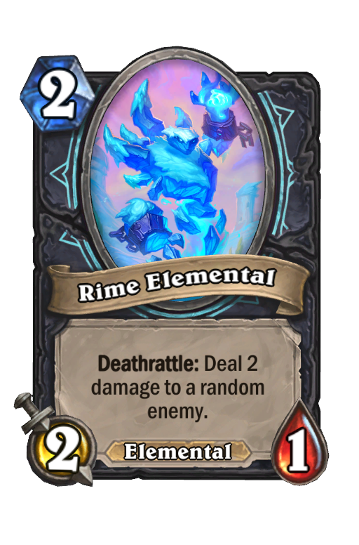 Rime Elemental Hearthstone kártya