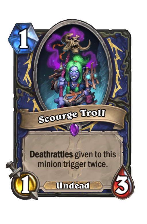 Scourge Troll Hearthstone kártya