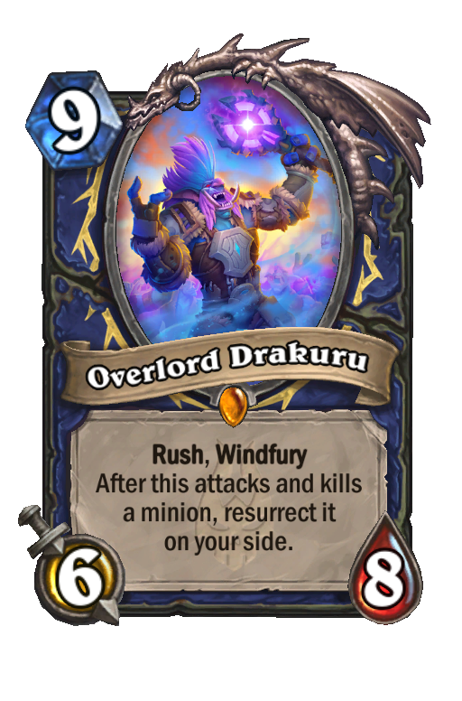 Overlord Drakuru Hearthstone kártya