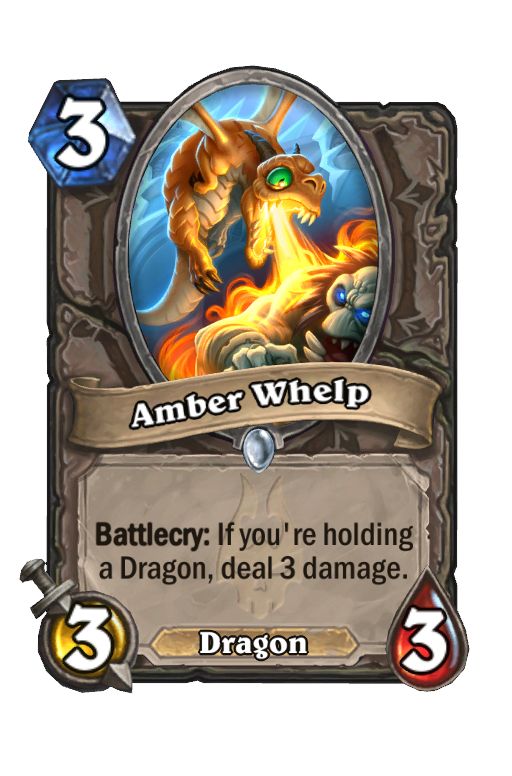 Amber Whelp Hearthstone kártya