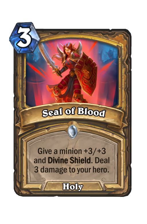 Seal of Blood Hearthstone kártya
