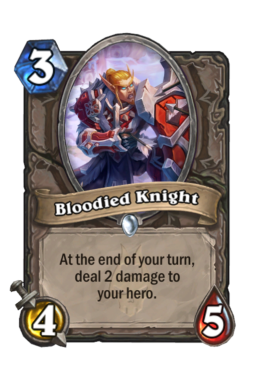 Bloodied Knight Hearthstone kártya