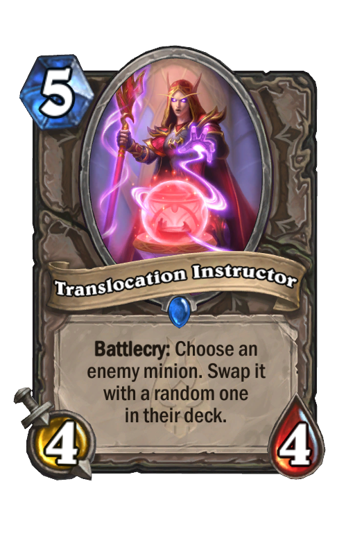 Translocation Instructor Hearthstone kártya