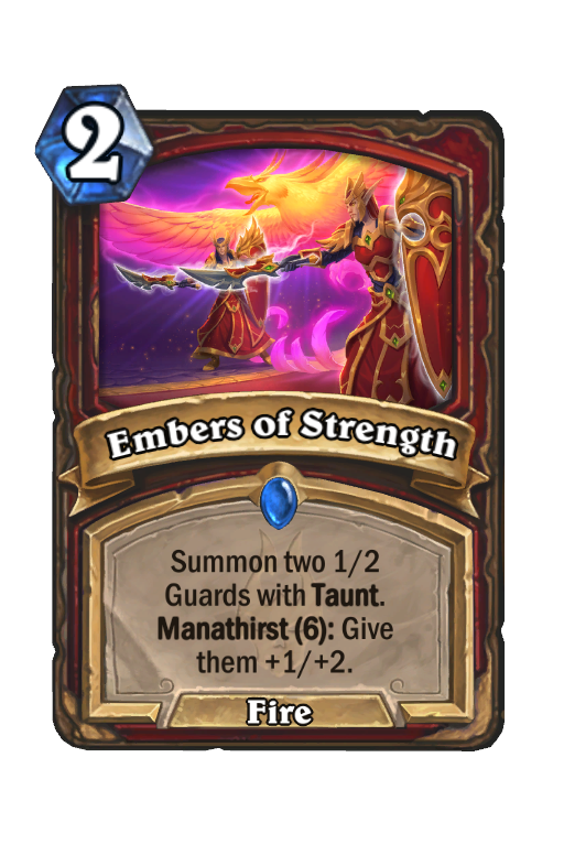 Embers of Strength Hearthstone kártya