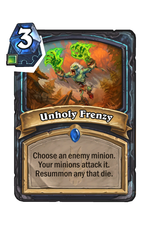 Unholy Frenzy Hearthstone kártya