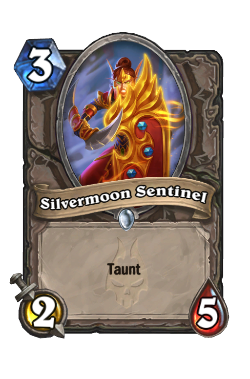 Silvermoon Sentinel Hearthstone kártya