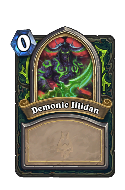 Demonic Illidan Hearthstone kártya