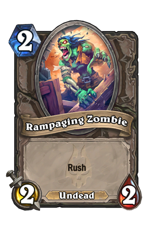 Rampaging Zombie Hearthstone kártya