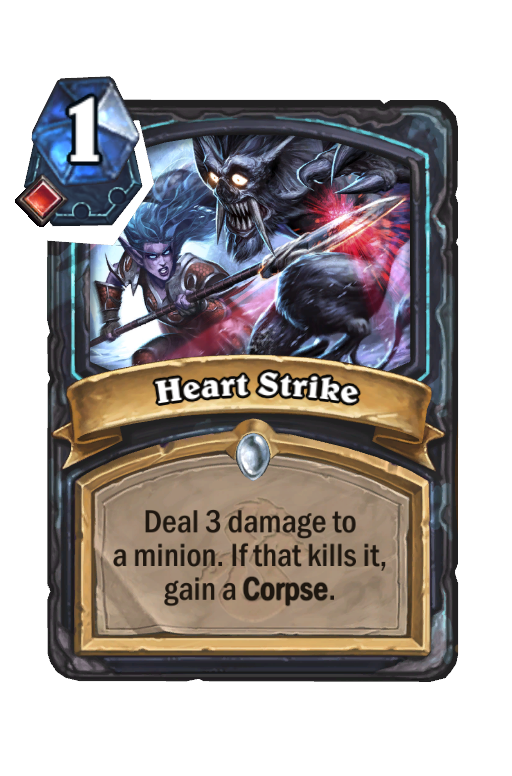 Heart Strike Hearthstone kártya