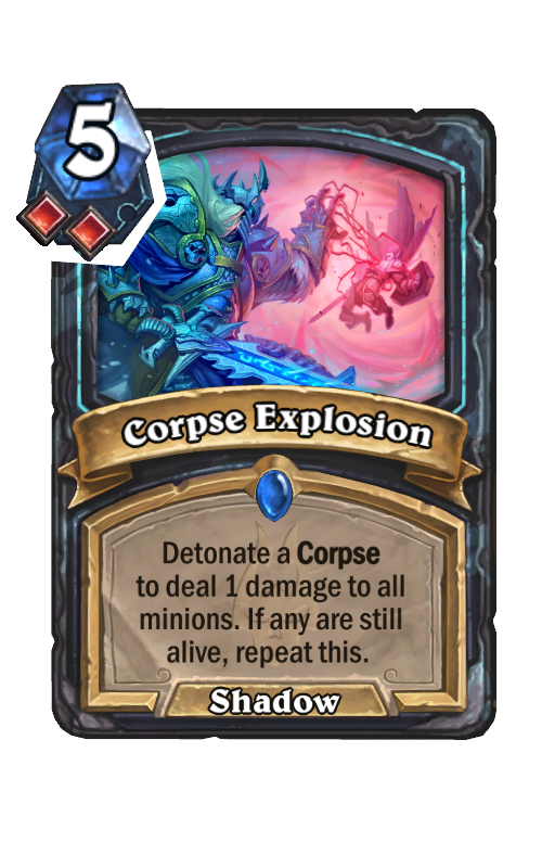 Corpse Explosion Hearthstone kártya