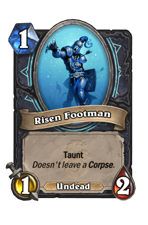 Risen Footman Hearthstone kártya