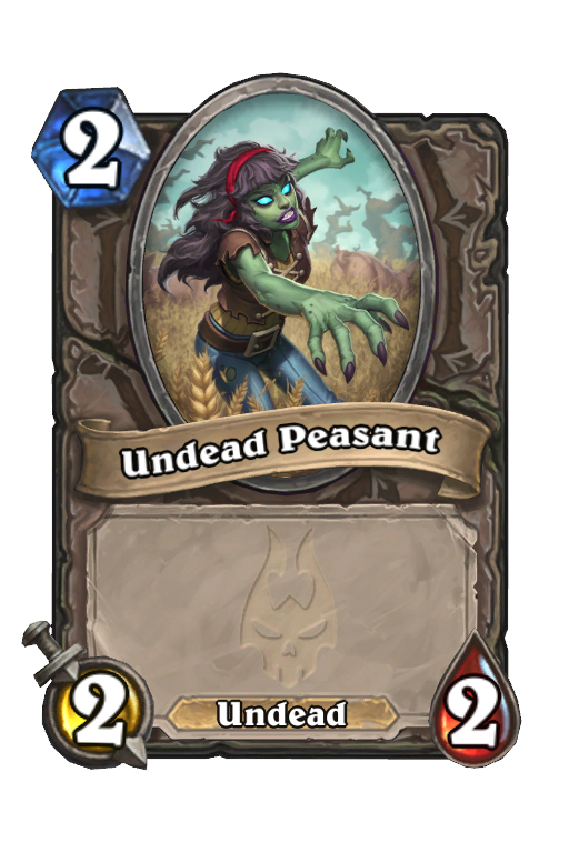 Undead Peasant Hearthstone kártya