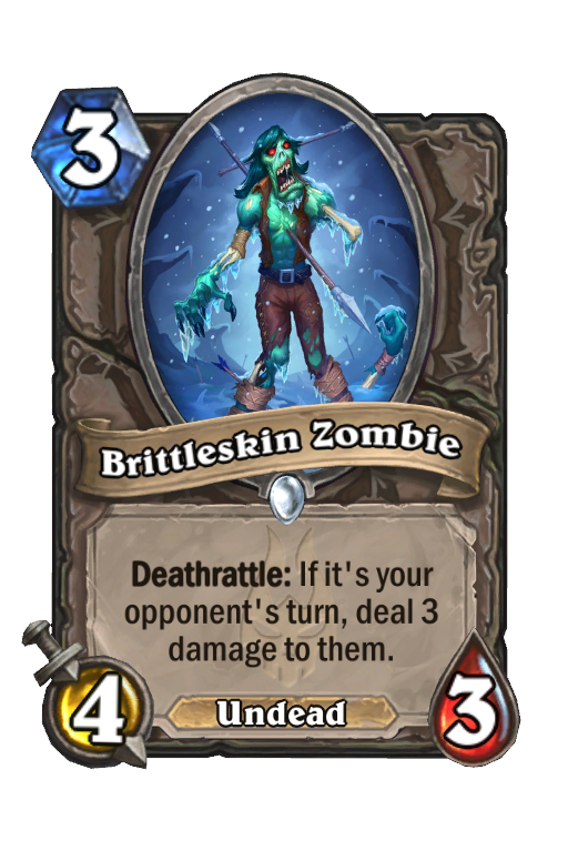 Brittleskin Zombie Hearthstone kártya