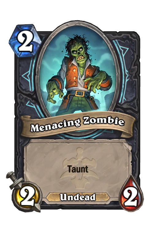 Menacing Zombie Hearthstone kártya