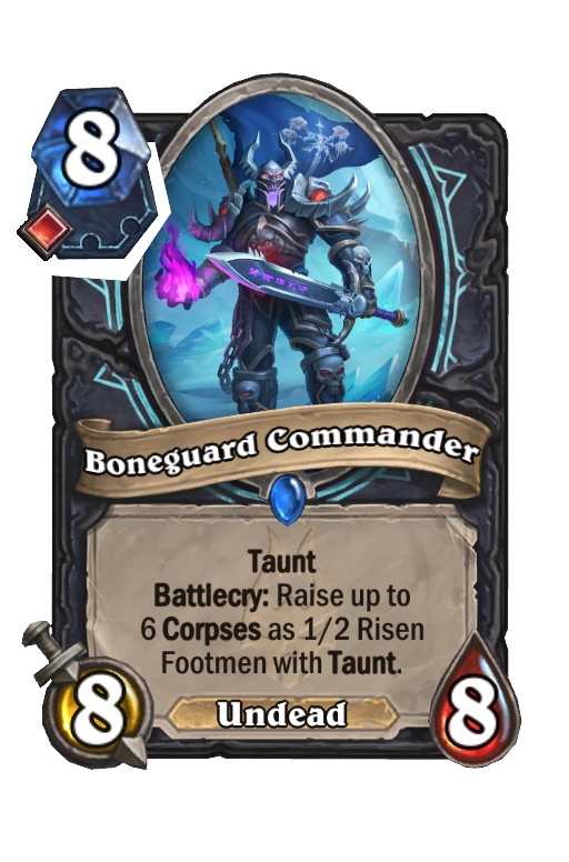 Boneguard Commander Hearthstone kártya