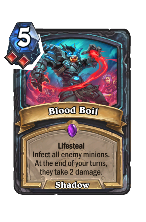 Blood Boil Hearthstone kártya