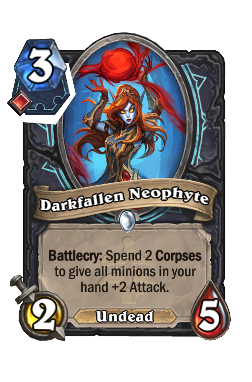Darkfallen Neophyte Hearthstone kártya
