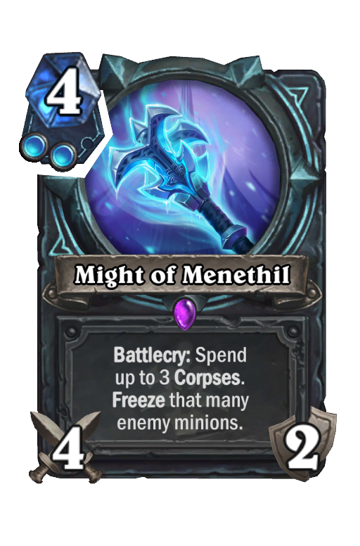 Might of Menethil Hearthstone kártya