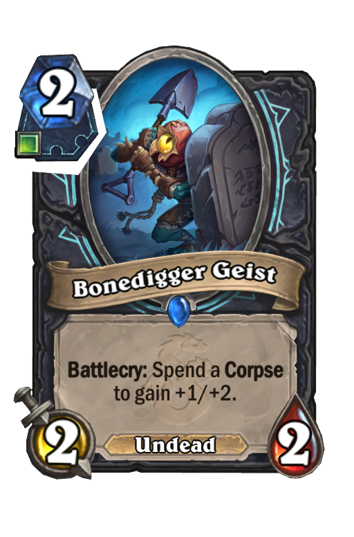 Bonedigger Geist Hearthstone kártya