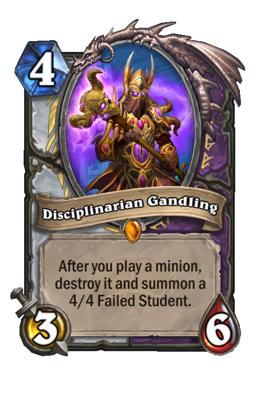 Disciplinarian Gandling Hearthstone kártya