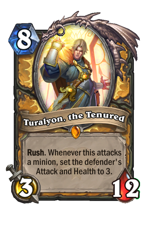 Turalyon, the Tenured Hearthstone kártya