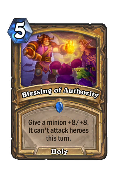 Blessing of Authority Hearthstone kártya