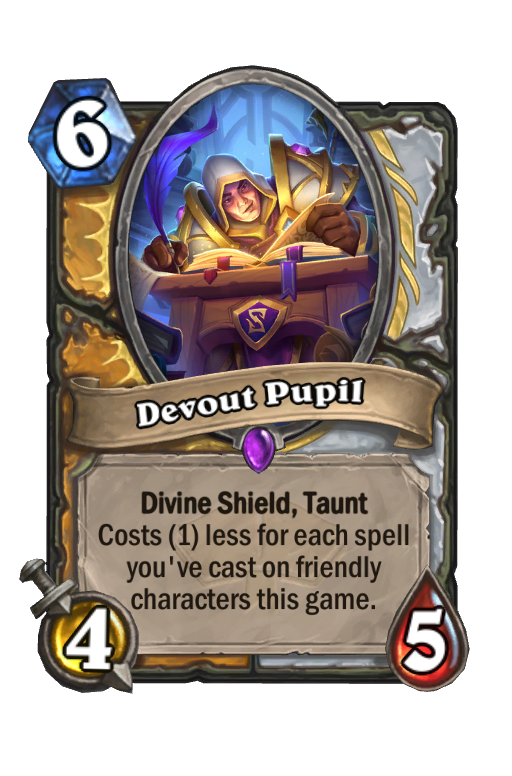 Devout Pupil Hearthstone kártya