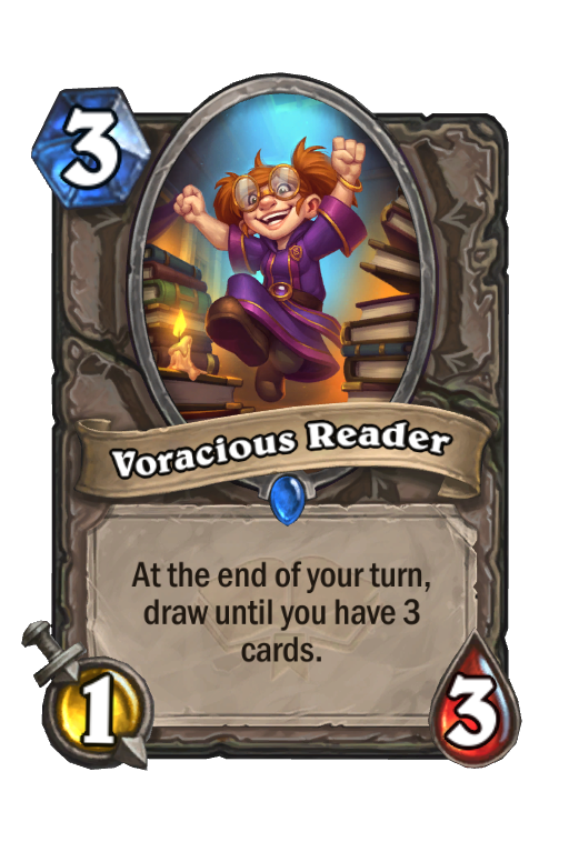 Voracious Reader Hearthstone kártya