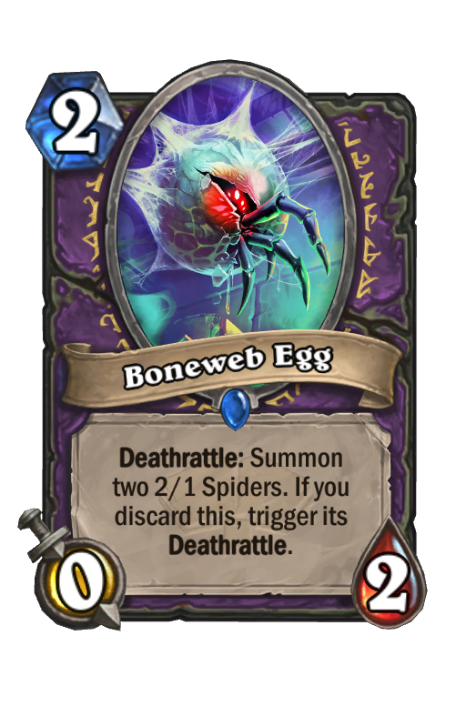 Boneweb Egg Hearthstone kártya