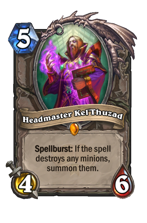 Headmaster Kel'Thuzad Hearthstone kártya