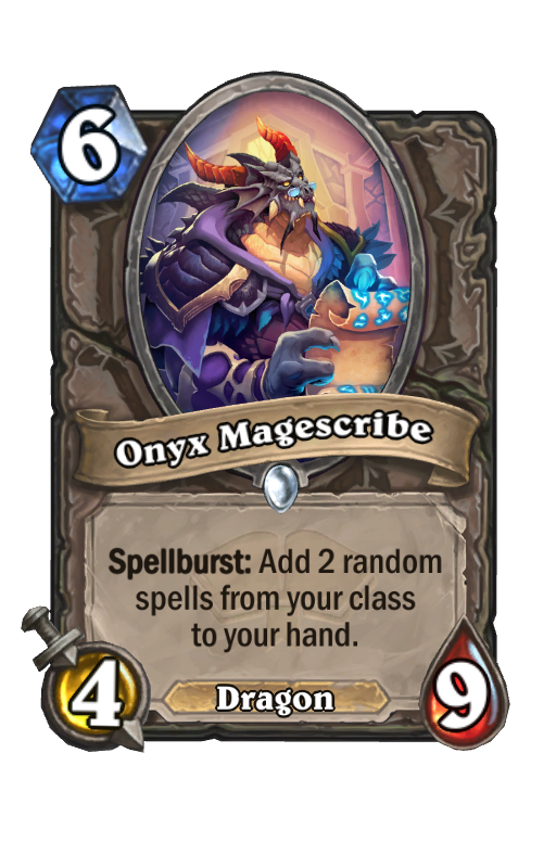 Onyx Magescribe Hearthstone kártya