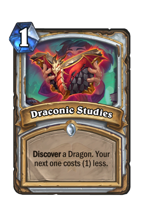 Draconic Studies Hearthstone kártya