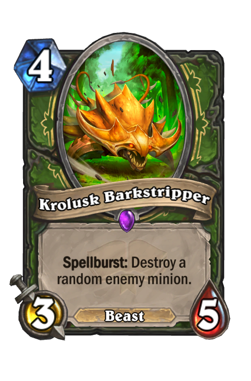 Krolusk Barkstripper Hearthstone kártya