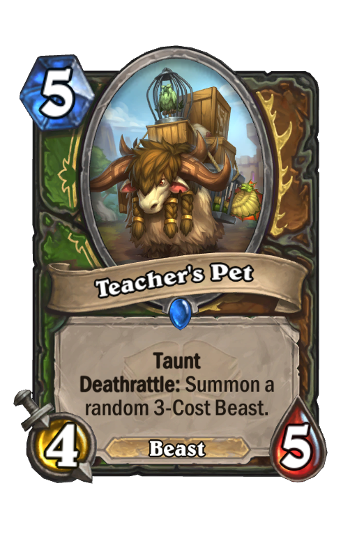 Teacher's Pet Hearthstone kártya