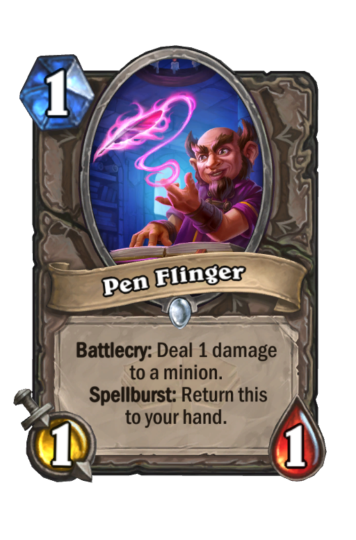 Pen Flinger Hearthstone kártya