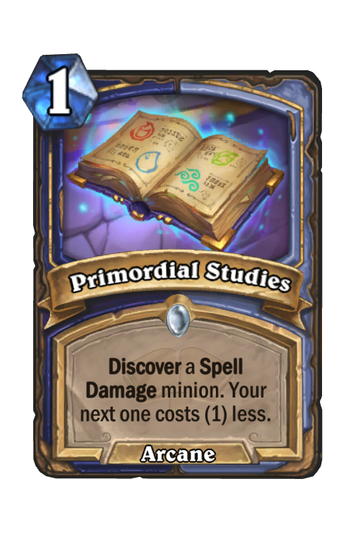 Primordial Studies Hearthstone kártya