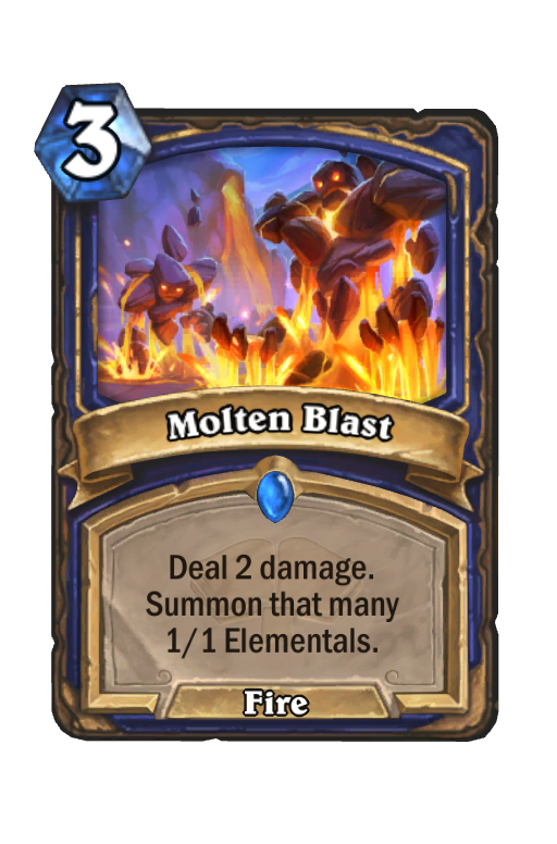 Molten Blast Hearthstone kártya