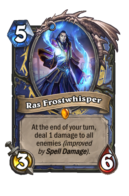 Ras Frostwhisper Hearthstone kártya